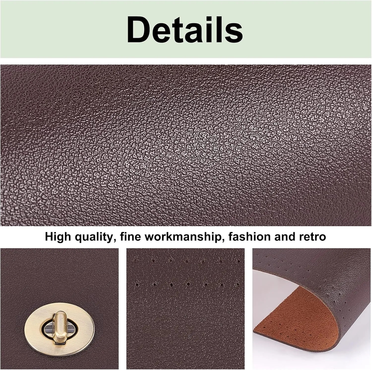 PH PandaHall 4pcs Bag Flip Cover, 9 x 4 Inch PU Imitation Leather Bag Cover Sew on Faux Leather Tab Closure with Antique Bronze Alloy Buckle for DIY Handbag Purse Shoulder Bag Making, Earthtone