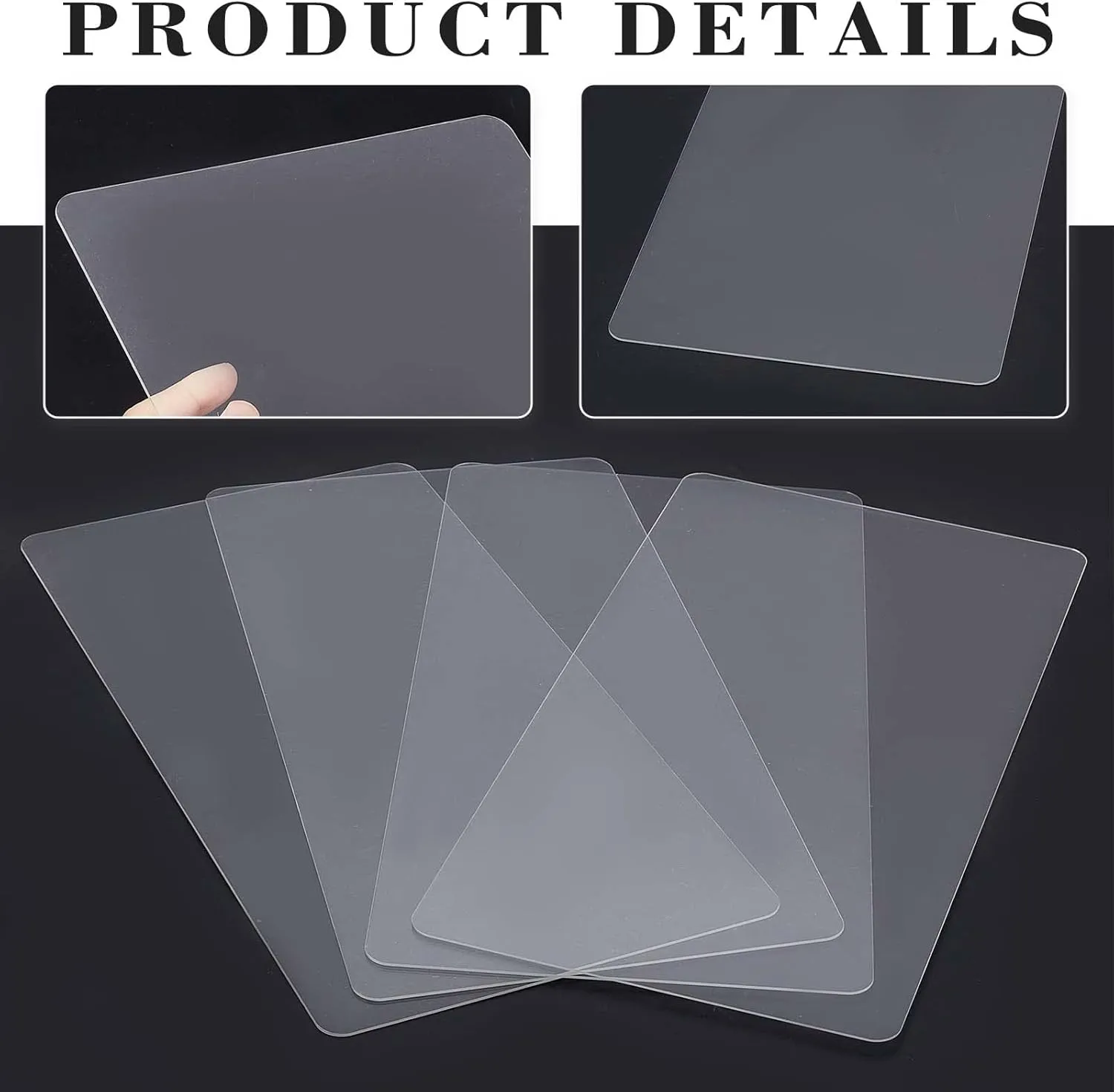 PH PandaHall Handbag Base Shaper, 4pcs 13.7 x 7 Inch Rectangle Acrylic Purse Bottom Tote Bag Base Shaper Liner Insert Hand Bag Bottom for Backpacks Knitting Bag Backpack, White