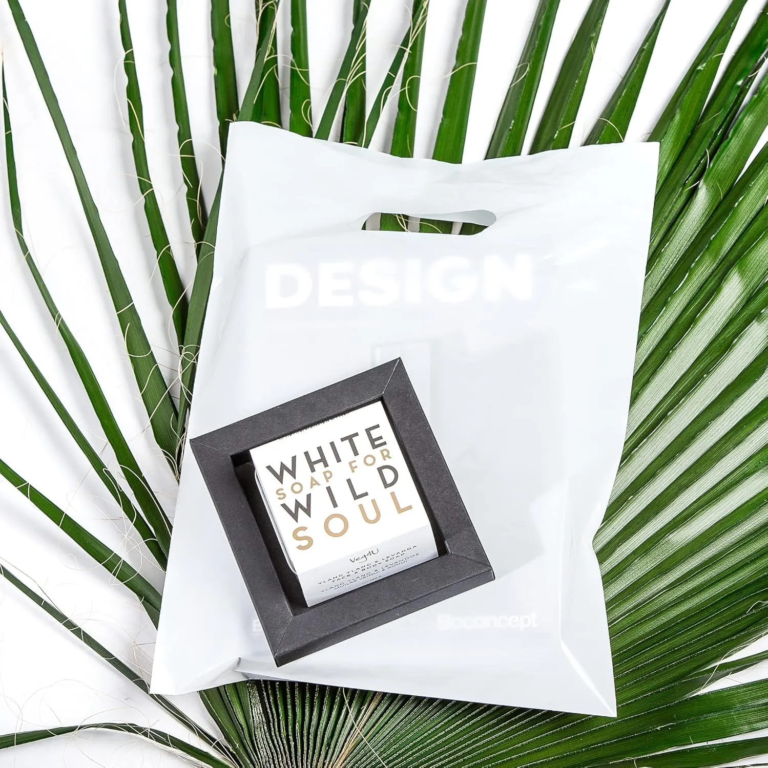 Plastic Shopping Bag with Die Cut Handle 9" x 12" White Plastic Merchandise Bags with Handle 100 Pack for Retail, Heavy Duty Bulk Bags