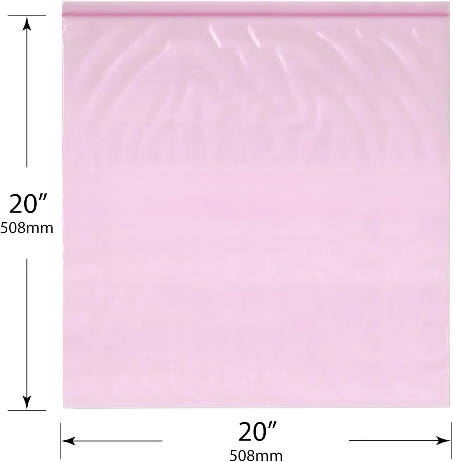 Plymor 20" x 20" (Pack of 100), 4 Mil Heavy Duty Anti-Static Zipper Reclosable Plastic Bags