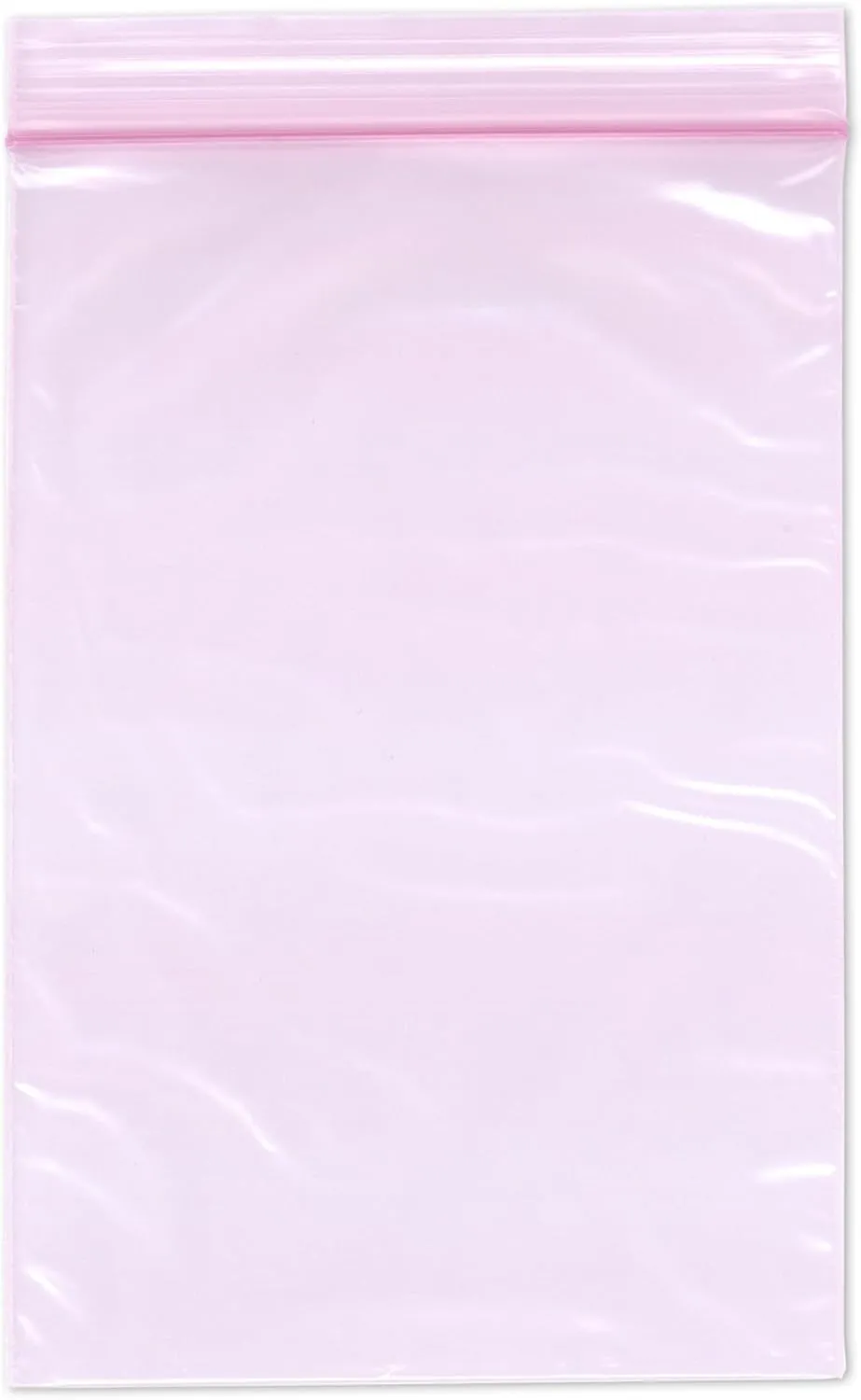 Plymor 4" x 6" (Pack of 500), 2 Mil Anti-Static Zipper Reclosable Plastic Bags