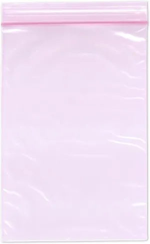 Plymor 4" x 6" (Pack of 500), 2 Mil Anti-Static Zipper Reclosable Plastic Bags
