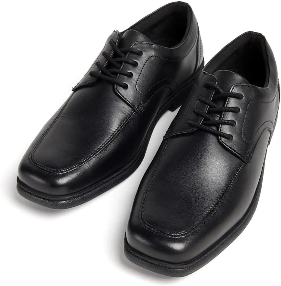 POD Hornet Leather School Shoes for Kids