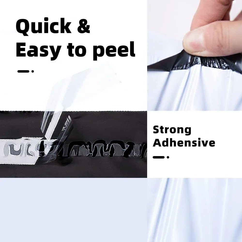 POLYSELLS Poly Mailers Shipping Envelopes, Strong Adhesive Sealing, Waterproof, and Tear-resistant Postal Mailing Bags for Clothing, Books, and Accessories (White, 12x15.5 Inch, 100 pcs)