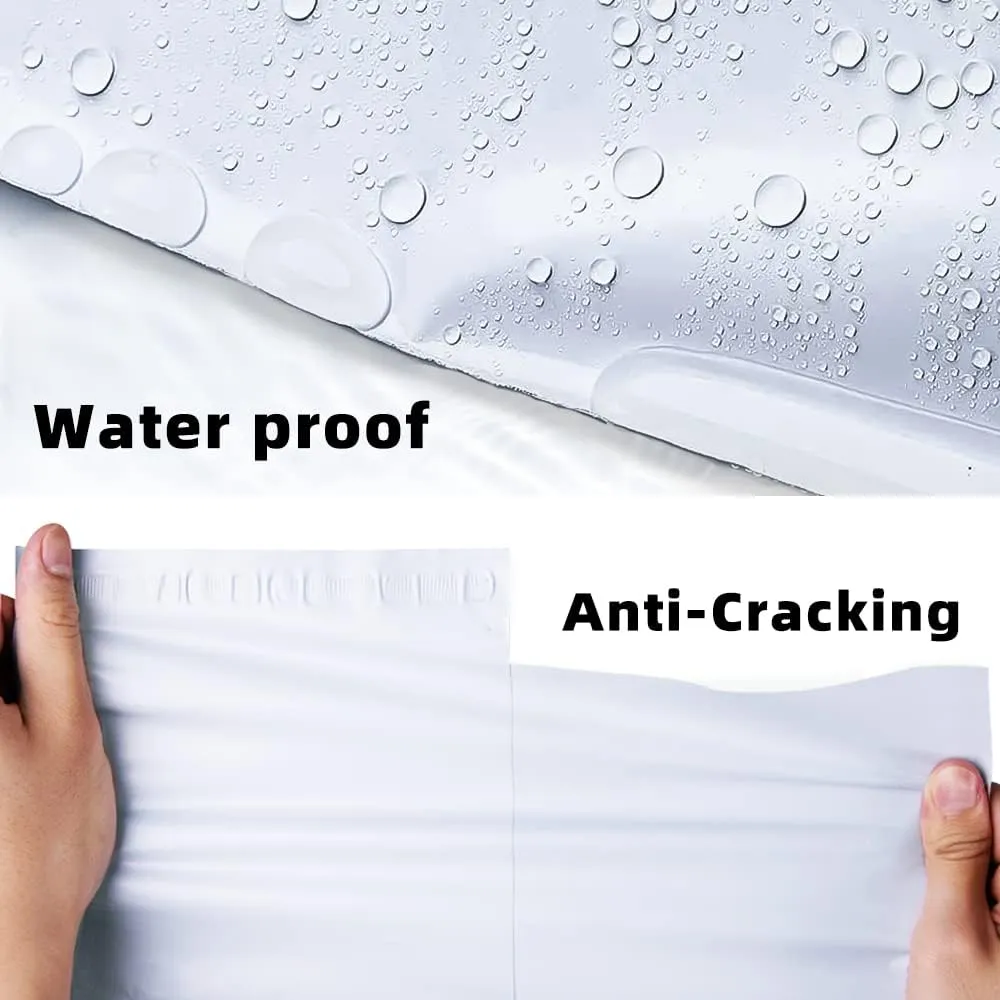 POLYSELLS Poly Mailers Shipping Envelopes, Strong Adhesive Sealing, Waterproof, and Tear-resistant Postal Mailing Bags for Clothing, Books, and Accessories (White, 19x24 Inch, 100 pcs)