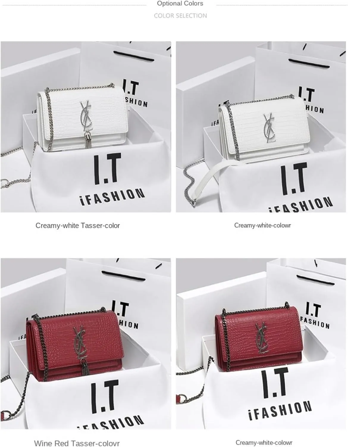 Populus forest leather high -level sensory bag, shoulder chain streaming small square bag, wild cross -body women's bag