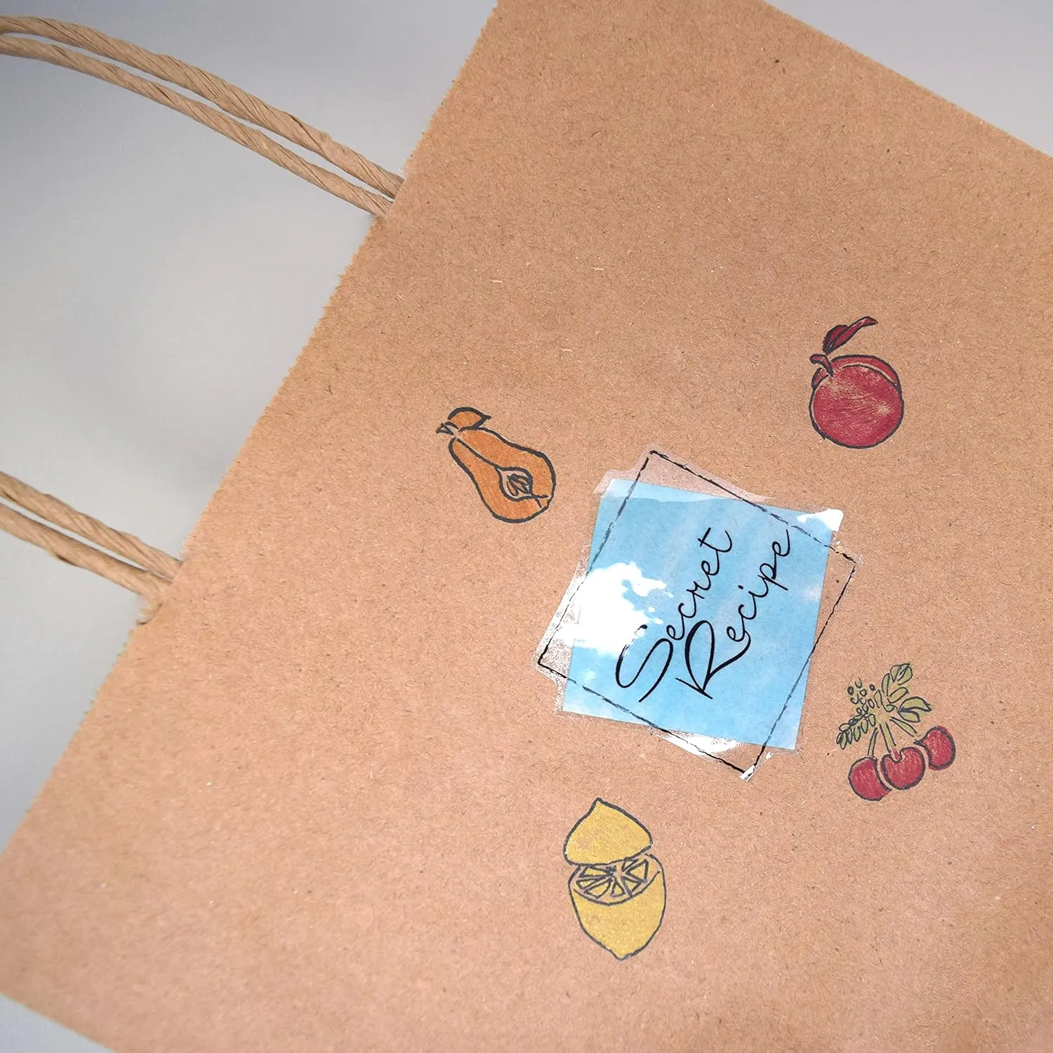 Prime Line Packaging Brown Paper Bags with Handles, Kraft Gift for Small Business, Shopping, Retail, Boutique, Christmas, Party, Bulk, 8x4x10, 25 Pack