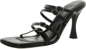 Proenza Schouler Square Sandals - 90 mm Nappa Jose' Lux Black EU 39 (US Women's 9) M