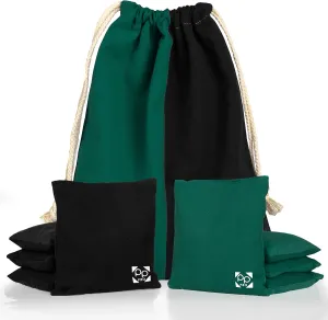 Professional Cornhole Bags - Set of 8 Regulation All Weather Double Sided - Sticky Side/Slick Side Bean Bags for Pro Corn Hole Game