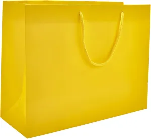 PTP BAGS Sunrise Matte 16" x 6" x 12" Euro Tote Bags [Pack of 100] Reusable Paper Gift Euro Tote