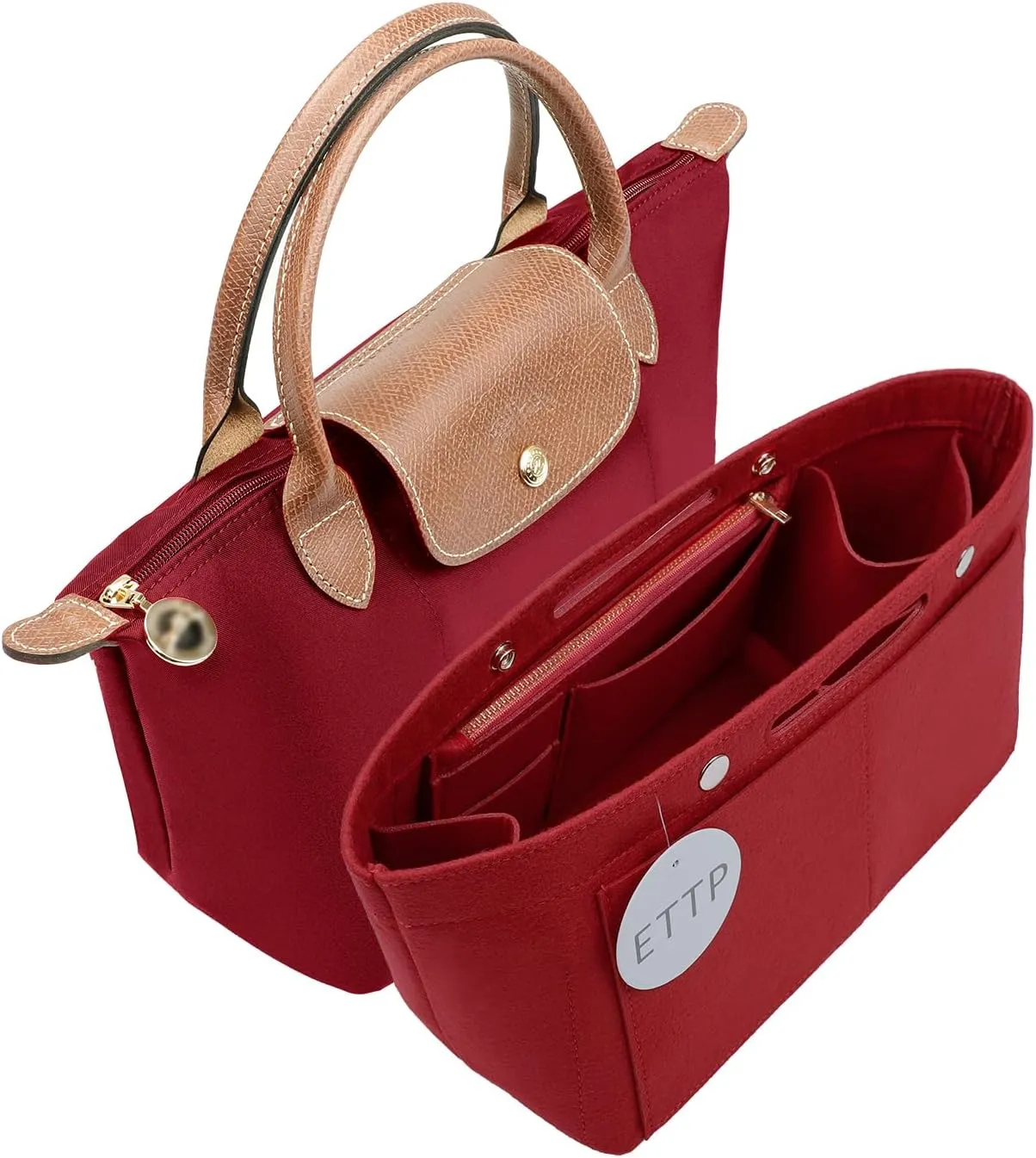 Purse Organizer Insert For Handbags, Felt Tote Bag Organizer Insert, Handbag Organizer, Compatible with Neverful Speedy and More, 6 Size