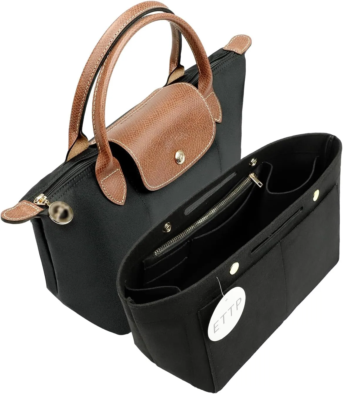 Purse Organizer Insert For Handbags, Felt Tote Bag Organizer Insert, Handbag Organizer, Compatible with Neverful Speedy and More, 6 Size