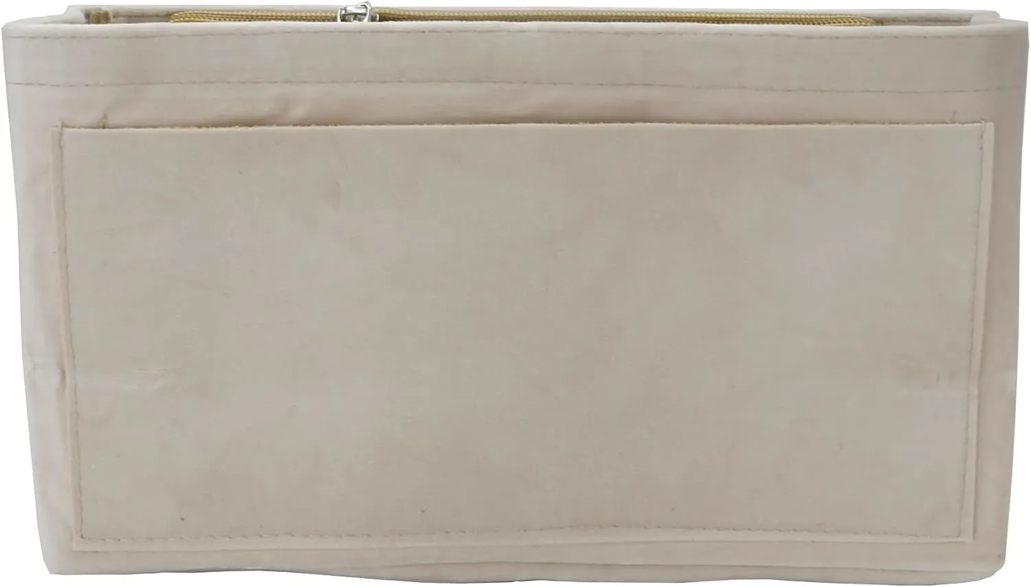 Purse Organizer Insert, Suede Bag Organizer Handbag Tote Shaper, Suede Material, Soft and Non Damaging Bag (Beige, Large)