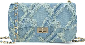 Quilted Crossbody Bags for Women, Small Soft Shoulder Handbags, Ladies Mini Vegan Leather Clutch Purses