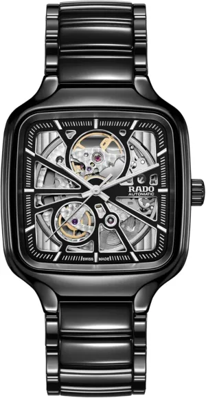 Rado True Square Swiss Automatic Watch, Black