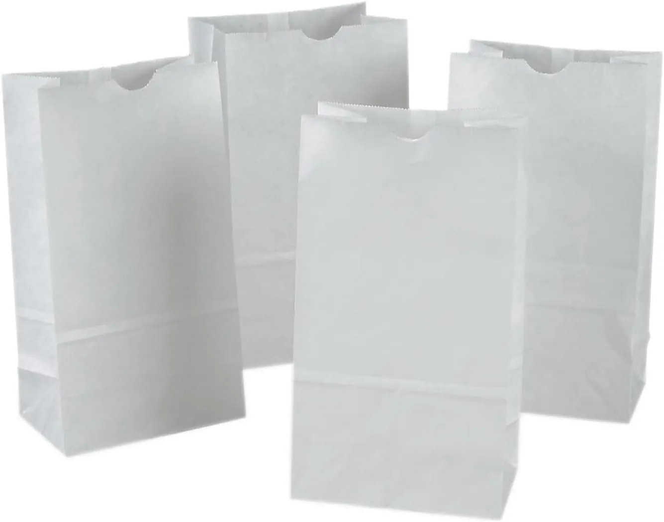 Rainbow Kraft Bags, 6"X11", White, 50 Bags
