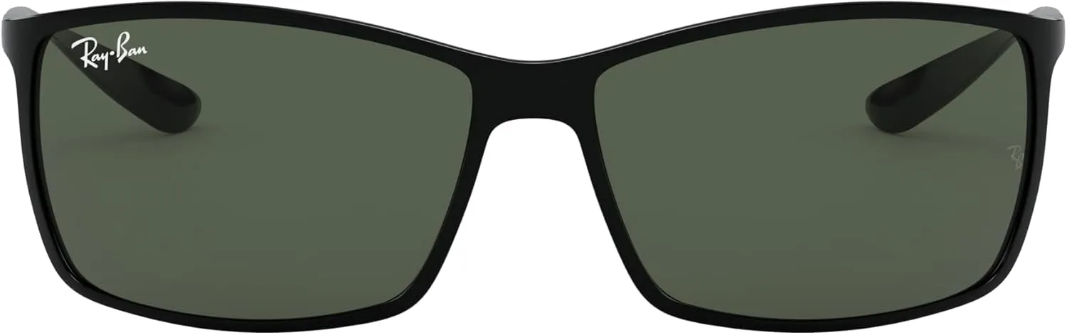 Ray-Ban Men's RB4179 Liteforce Square Sunglasses, Black/Dark Green, 62 mm