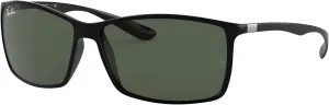 Ray-Ban Men's RB4179 Liteforce Square Sunglasses, Black/Dark Green, 62 mm