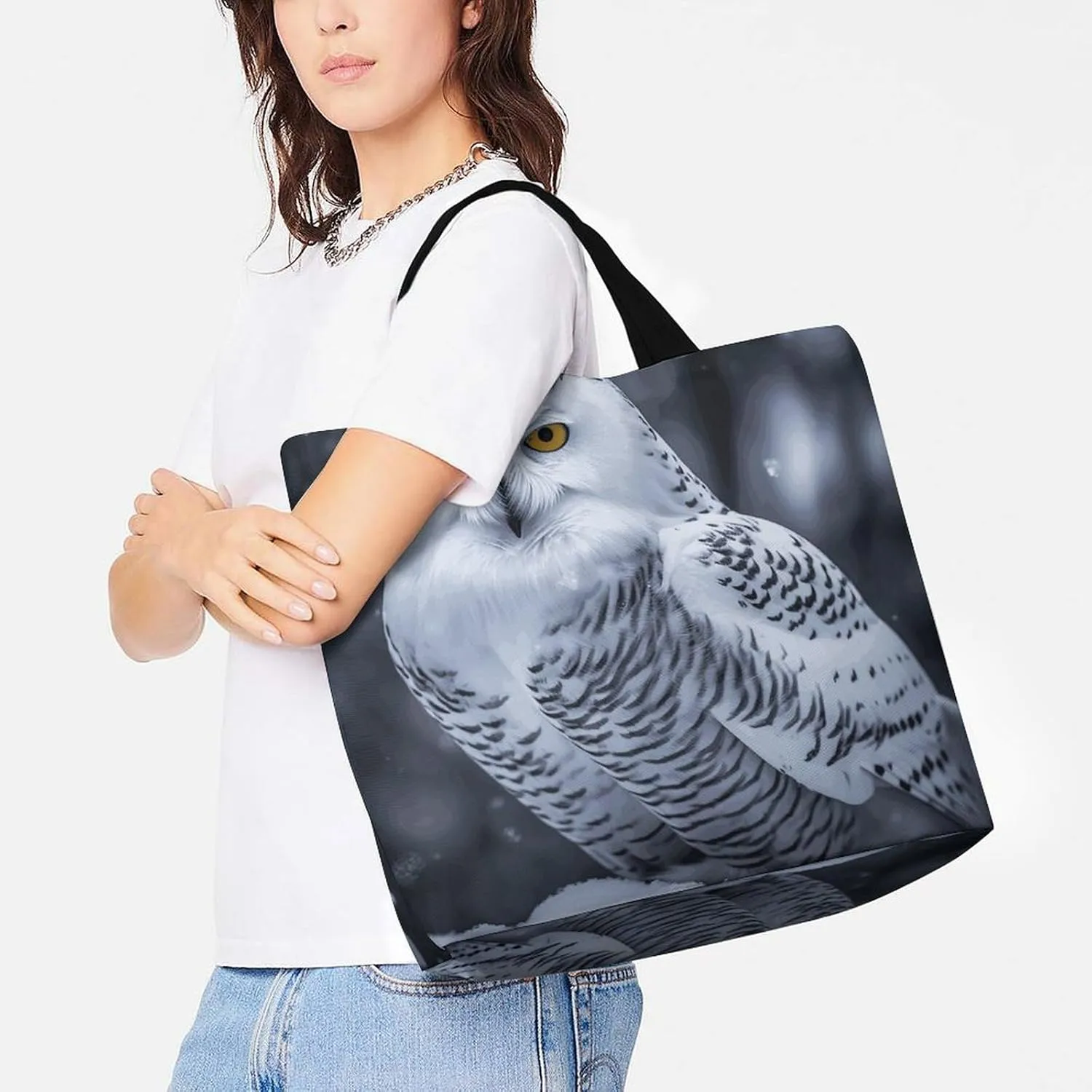 Red Eyed Tree Frog Tote Bags, Reusable Grocery Bags, Large Shopping Bag, Shoulder Bag for Women