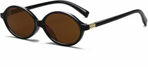 Retro Oval Sunglasses for Women Men Trendy Round Sunnies 90s Vintage Style