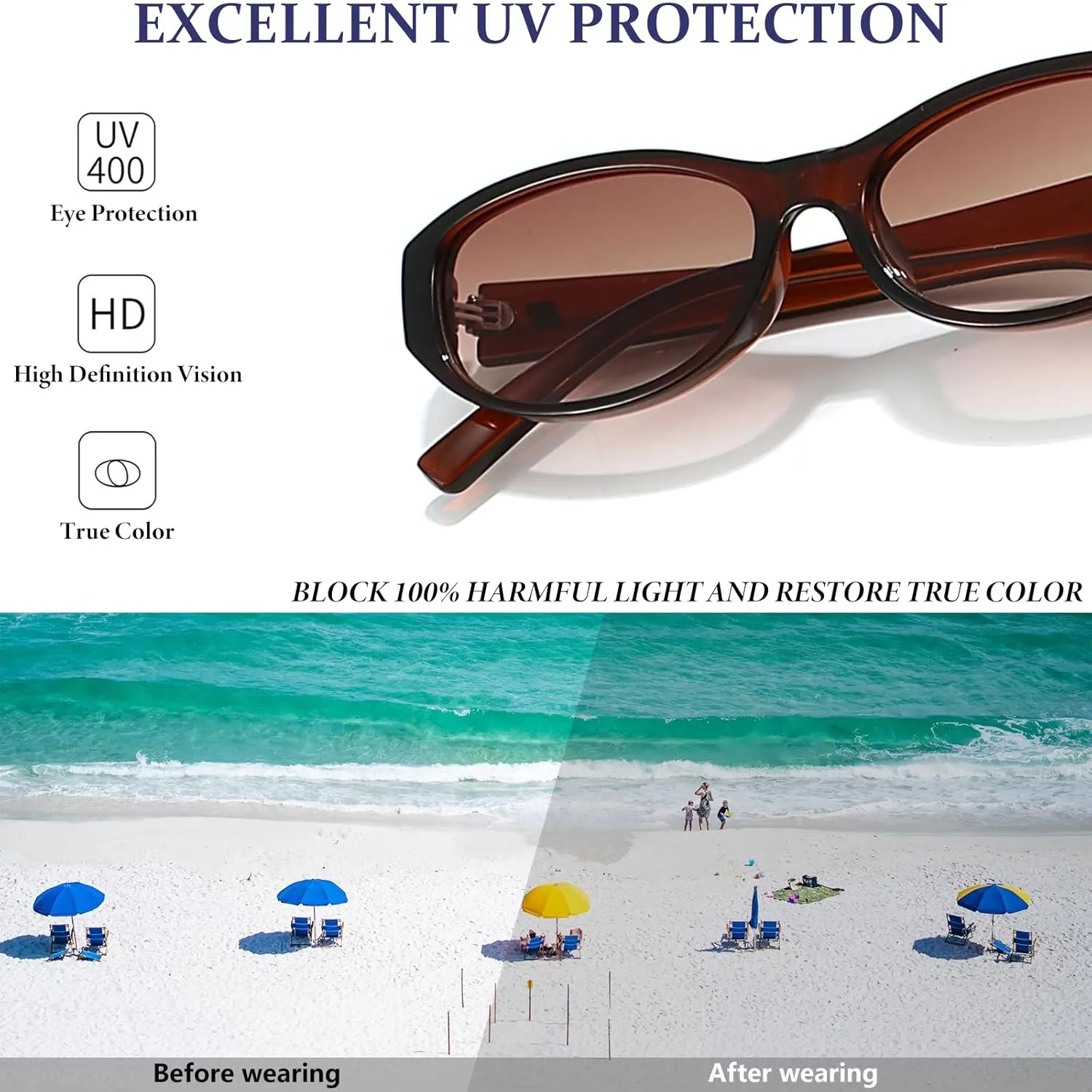 Retro Oval Sunglasses for Women Trendy Cute Womens Small Oval Sunglasses 90s Narrow Cat Eye Shades
