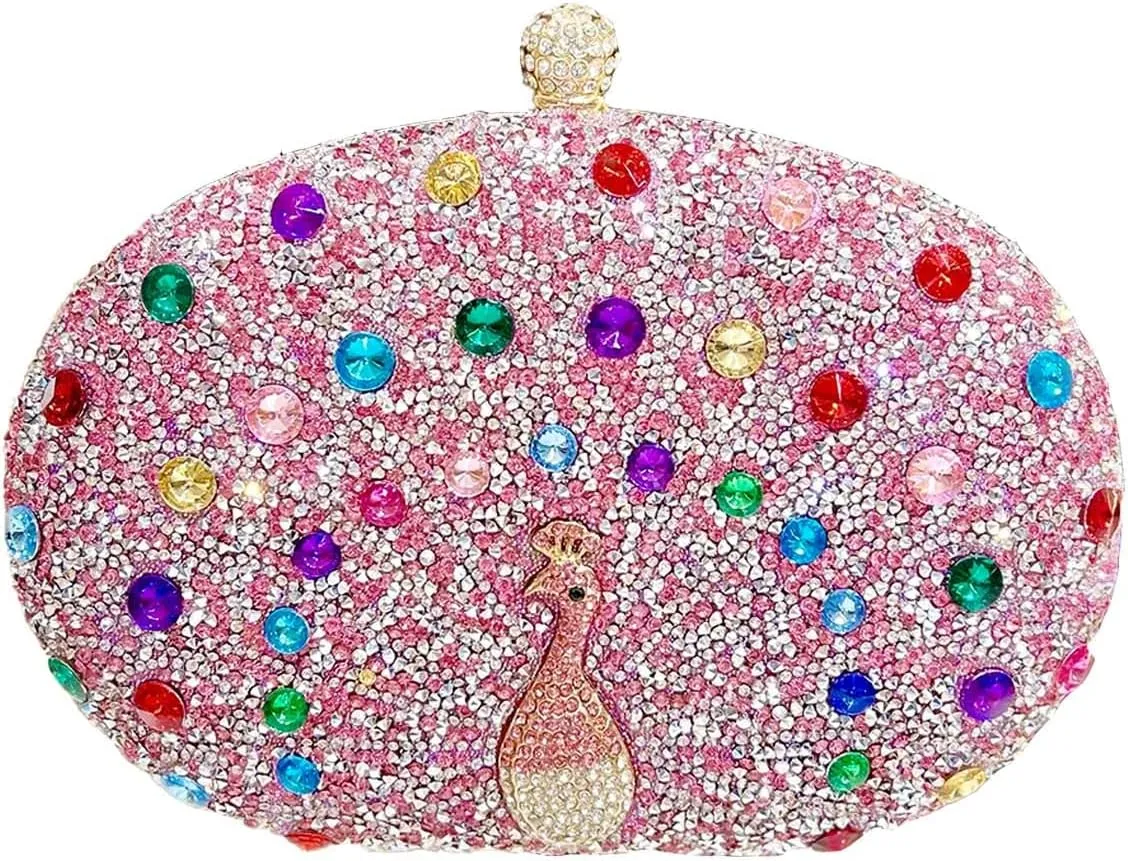Rhinestone Evening Clutch Purses for Women Evening Weddings Purses Crystal Diamond Glitter Sparkly Handbag