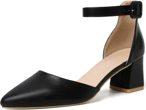 RIBONGZ Women's Wedding Shoes Glitter Sparkly Pointed Toe Strappy High Heels Sexy Ankle Strap Pumps Bridal Party Work Dress Shoes