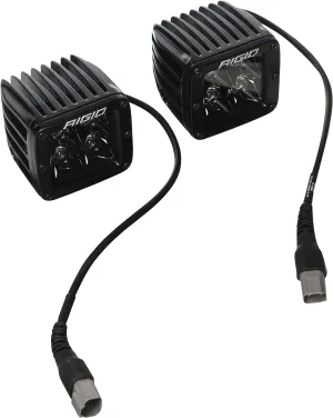 RIGID D-Series PRO, Spot Optic, Midnight Edition, Surface Mount | Pair