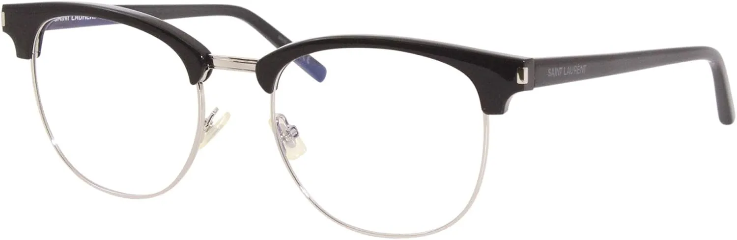 SAINT LAURENT Square Eyeglasses SL 104 001 Black/Palladium 52mm 104