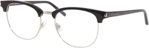 SAINT LAURENT Square Eyeglasses SL 104 001 Black/Palladium 52mm 104