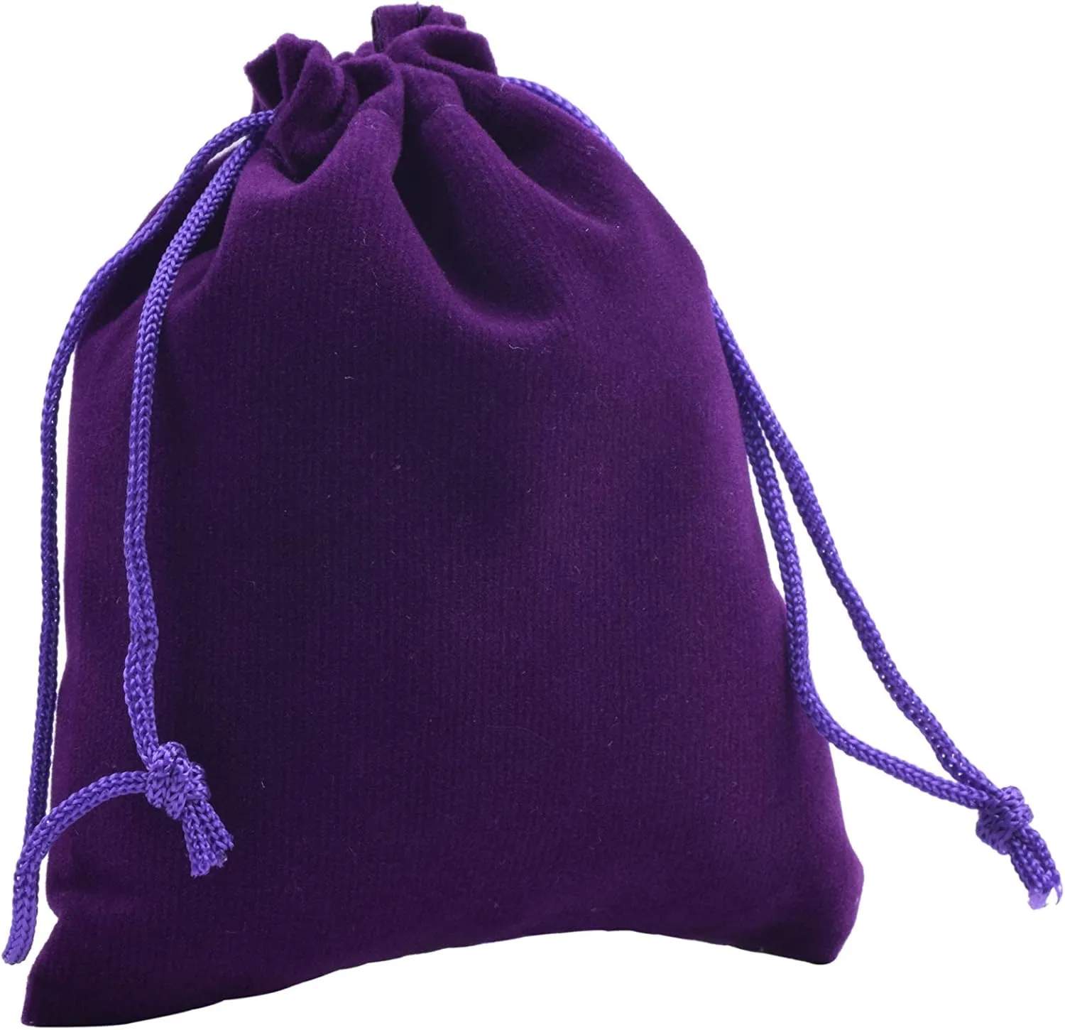 Sansam 50pcs Tiny Small Drawstring Velvet Jewelry Pouches, 2.0x2.8 Inch Purple Drawstring Velvet Gift Bags,Treat Favor Bags for Wedding, Party, Shower