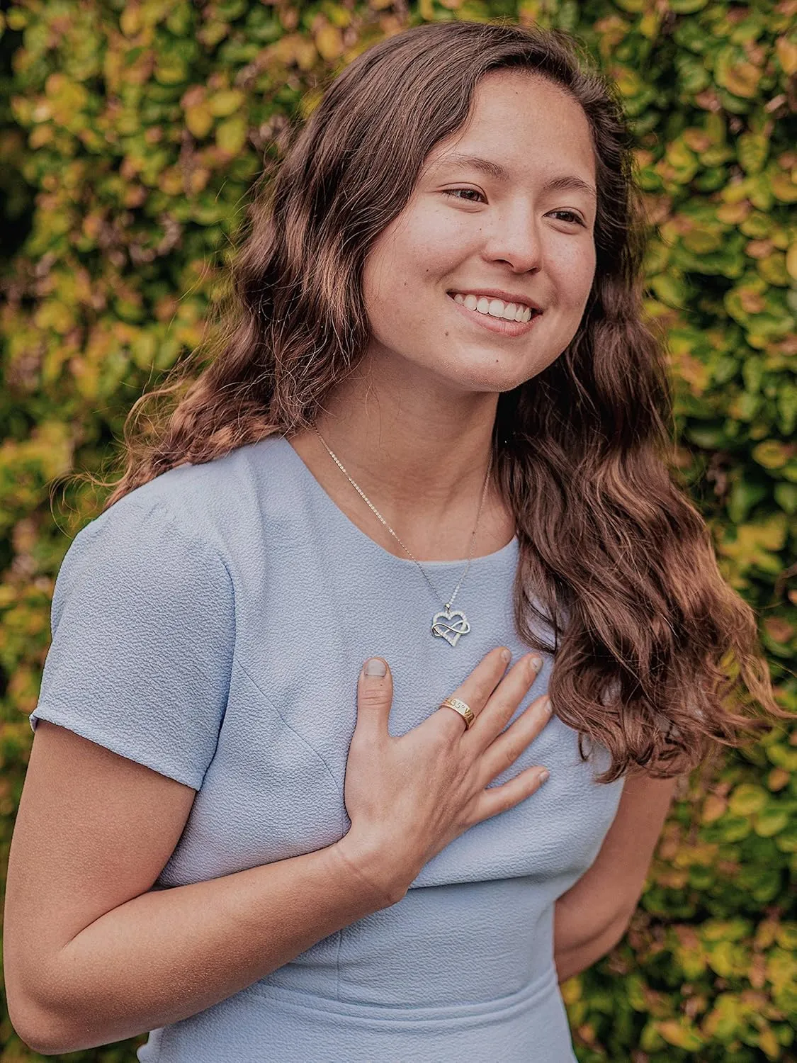 Sash & Soph Infinity Heart Necklace for Women. 925 Sterling Silver Heart Necklace for Girlfriend, Love Heart Pendant on 18" Chain with 2" Extender (Rose Gold or Gold Plated)