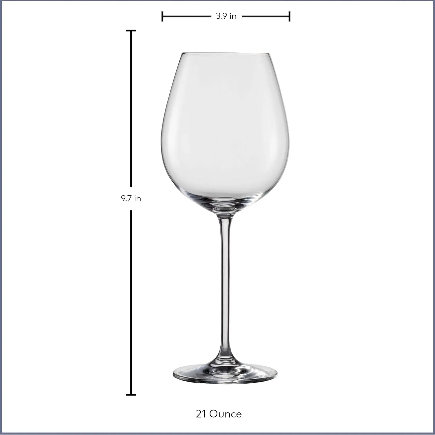 SCHOTT ZWIESEL Vinos Allround Red Wine Glass (Set of 4), Wine Glasses for Red and White Wine, Dishwasher-Safe Tritan Crystal Glasses, Made in Germany (21 Ounce)