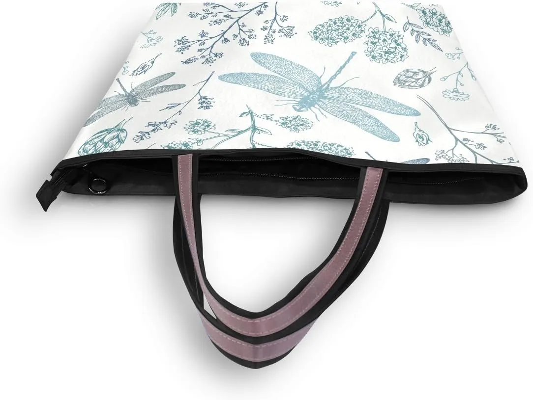 senya Red Roses And Hummingbirds Shoulder Bags Large Handle Ladies Handbag