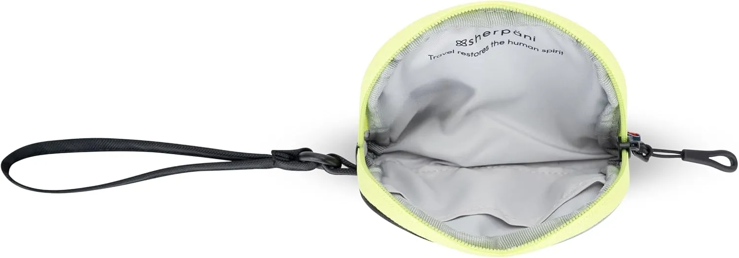 Sherpani Jolie, Lightweight Travel Pouch, Cosmetic Bag, Recycled Wristlet Bag, Toiletry Bag for Women, Travel Gift for Mothers Day 2025 (St. Lucia, Small)