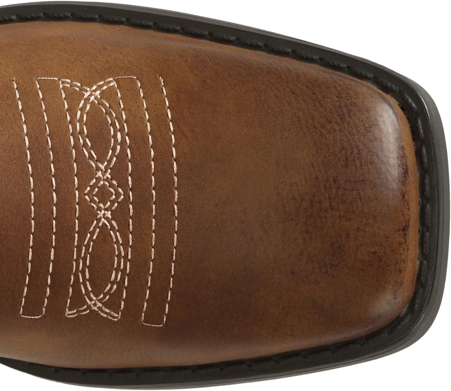 SheSole Women's Mid Calf Square Toe Cowgirl Western Cowboy Boots Brown