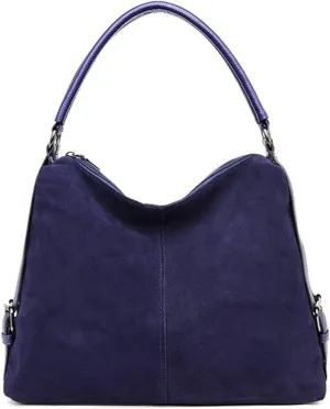 Shoulder bag Women Real Suede Leather Hobo Bag， Female Leisure Large Shoulder Bags， Shopping Casual Handbag