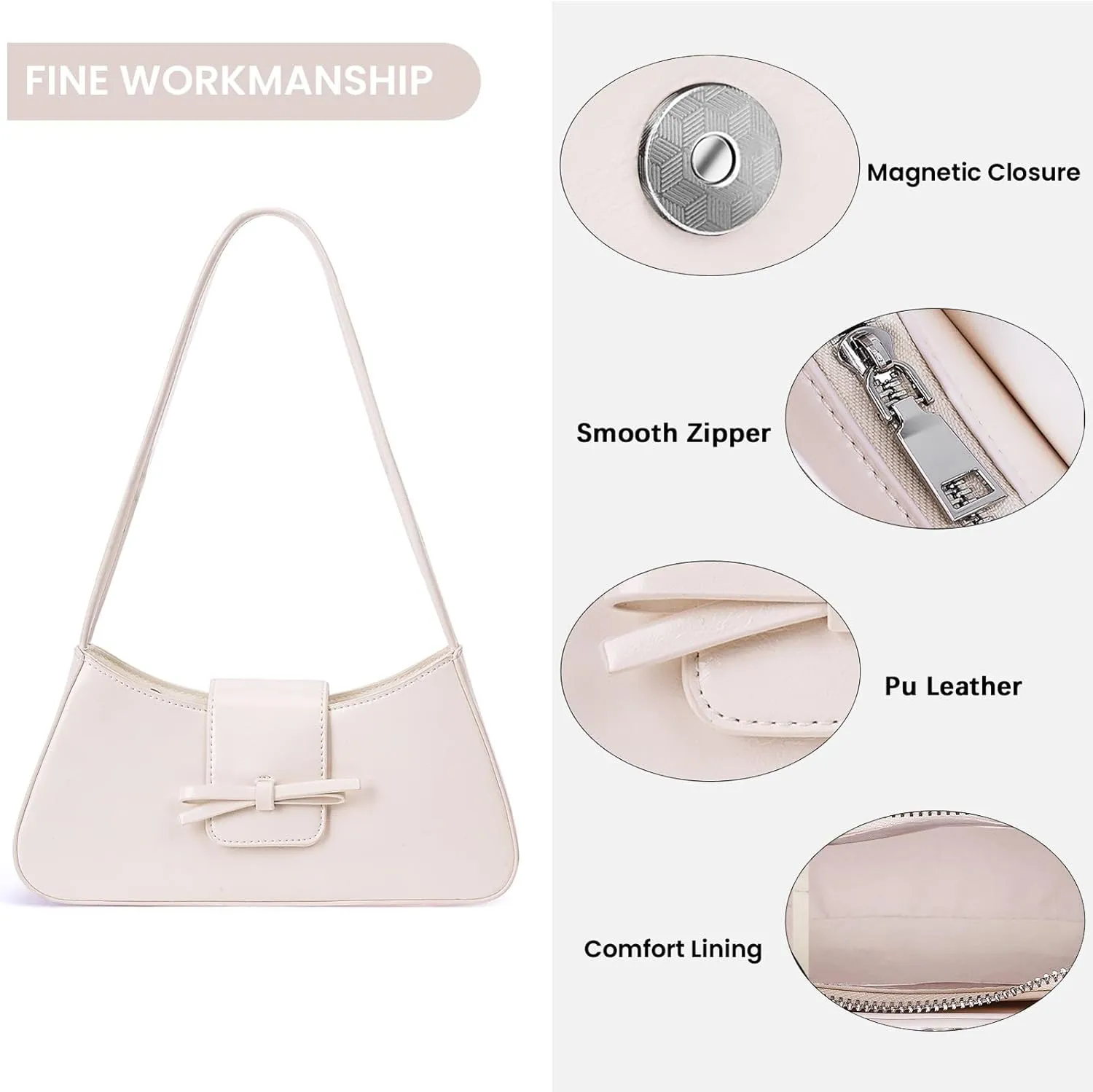 Shoulder Bags for Women Purses and Handbags Coquette Bow Purse Y2k Bag Small Shoulder Bag Mini Clutch Hobo Handbag