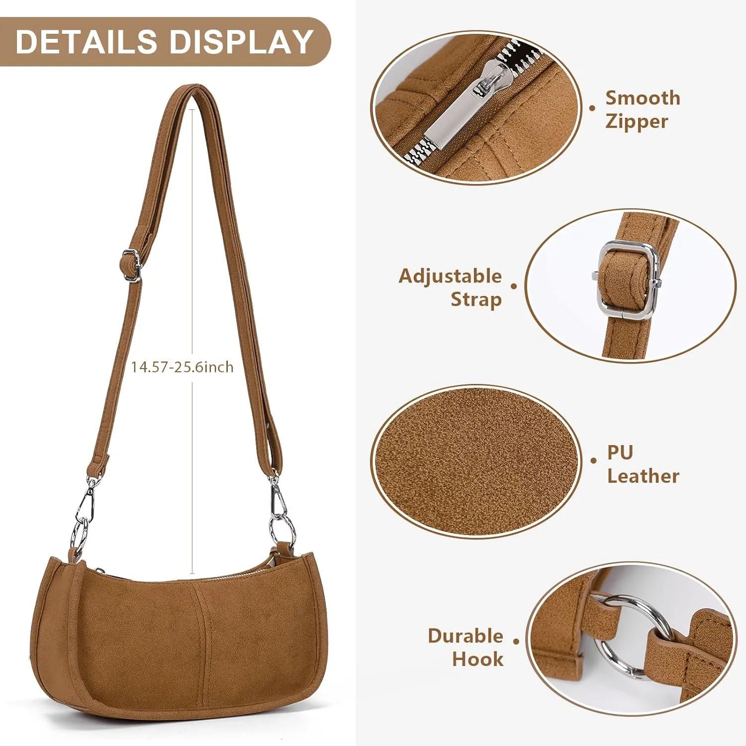 Shoulder Bags for Women Y2k Purse and Handbags Retro Studded Crossbody Bag Small Shoulder Purse Leather Hobo Handbag
