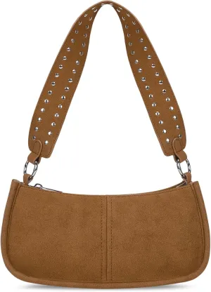 Shoulder Bags for Women Y2k Purse and Handbags Retro Studded Crossbody Bag Small Shoulder Purse Leather Hobo Handbag