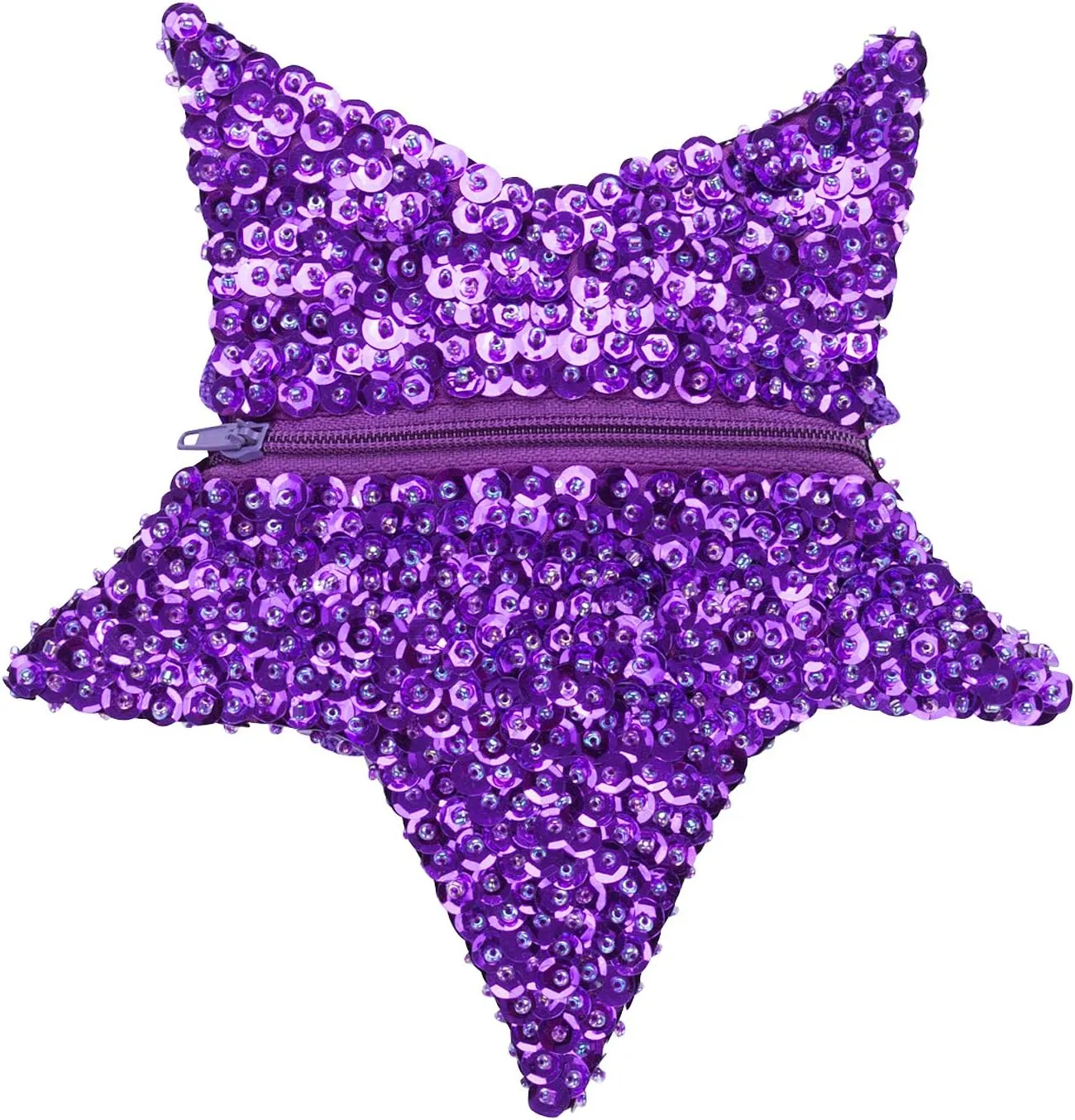SHU-SHI Girls Toddler Sequin Purse Star Shaped Bag Crossbody Long Strap