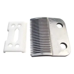 Silver Adjustable Replacement Blades Set #1006-30-15-10 Compatible with Wahl Super Taper #8400 Hair Clippers