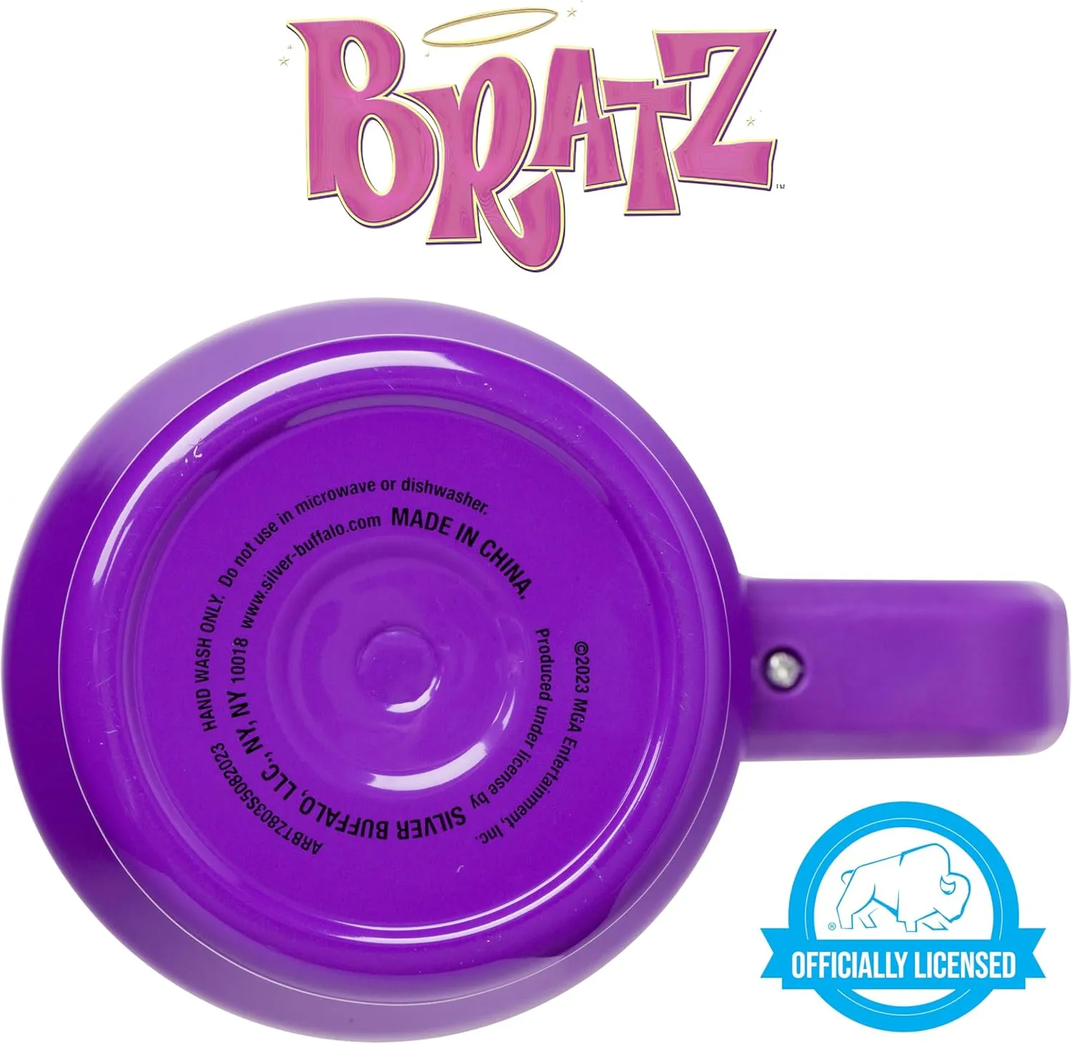 Silver Buffalo Bratz Featuring Cloe, Yasmin, Jade, and Sasha Stainless Steel Tumbler with Handle and Straw, Fits in Standard Cup Holder, 40 Ounces