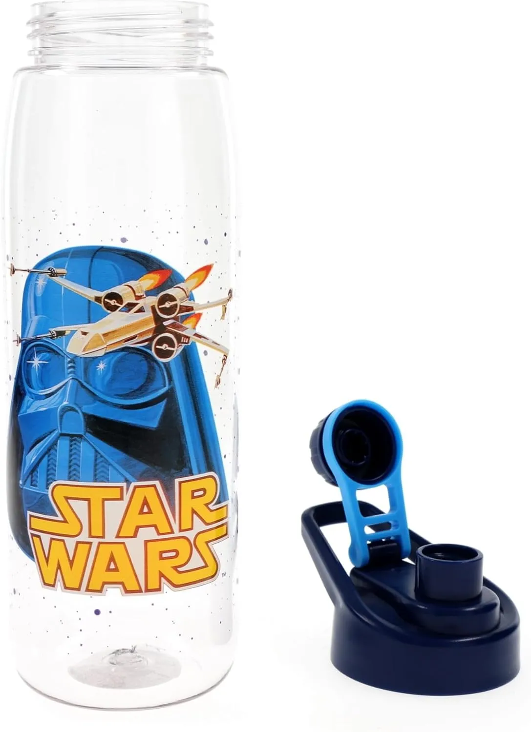 Silver Buffalo Star Wars Darth Vader Water Bottle With Screw-On Lid, 28 Ounces