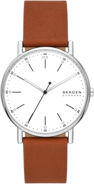 Skagen Signatur Minimalist Men's Watch with Stainless Steel Bracelet, Mesh or Leather Band
