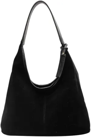 Slouchy Suede Bag for Women Brown Shoulder Tote Bags Crescent Bag Slouchy Hobo Handbag