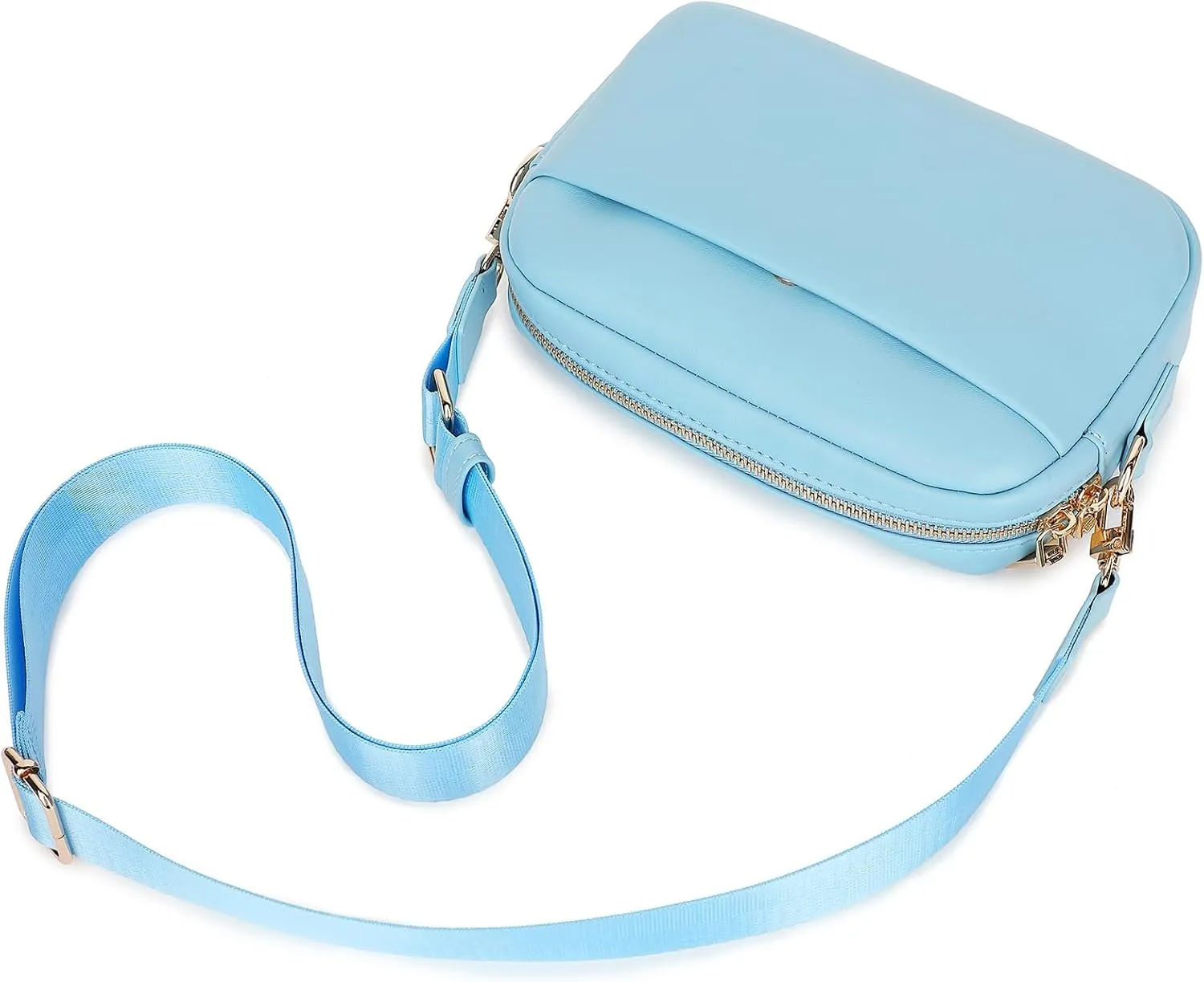 Small Crossbody Bags for Women Vegan Leather Cell phone Purses Mini Shoulder Handbags with Wide Strap