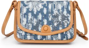 Small Jean Demi Purse Denim Crossbody Bags for Women Denim Handbag Cross Body Shoulder Bags Design for Woman