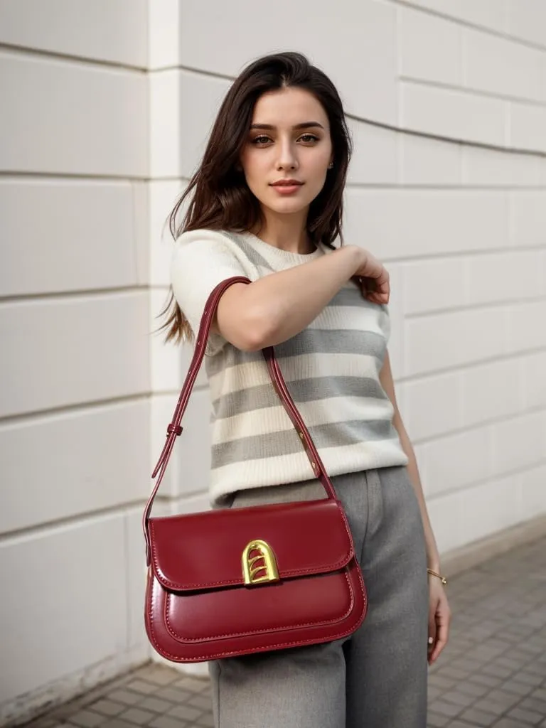 Small Shoulder Bag for Women, Adjustable Strap Leather Crossbody Purses - Clutch Tote Handbag Cute Hobo Bags Trendy Purse