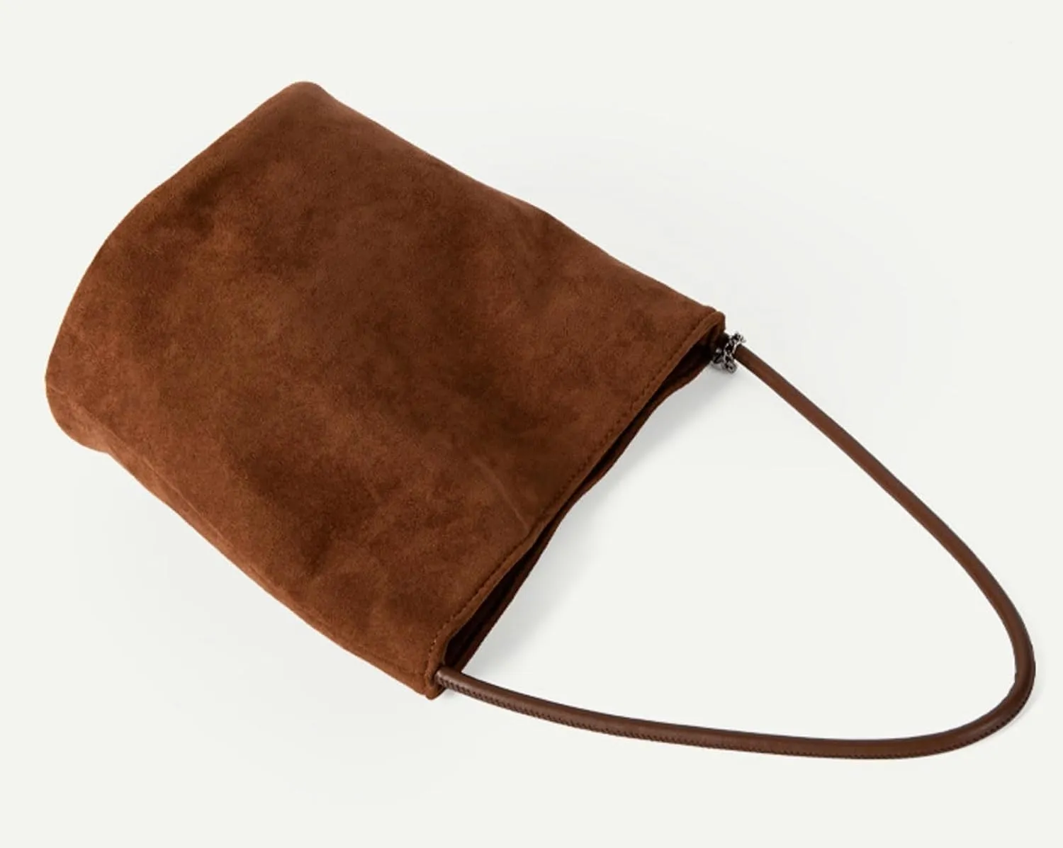 Small Suede Tote Shoulder Bags For Women Slouchy Satchel Womens Bucket Purses Retro Handbag Work Travel Fall